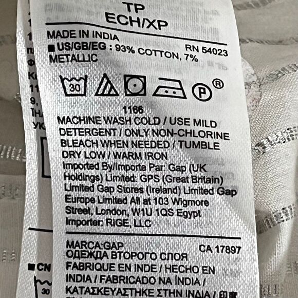 GAP White Fitted Boyfriend Shirt   Size XS   NWT - Picture 4 of 5